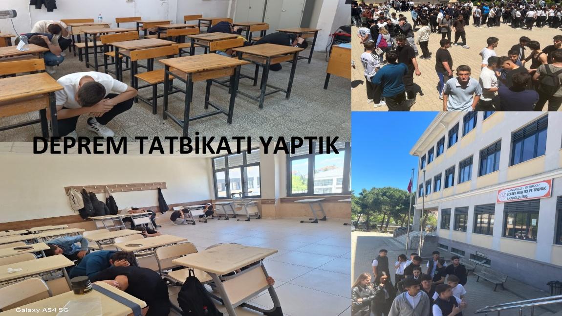 Okulumuzda Tüm Personel ve Öğrencilerin Katılımıyla Deprem Tatbikatı Yapıldı